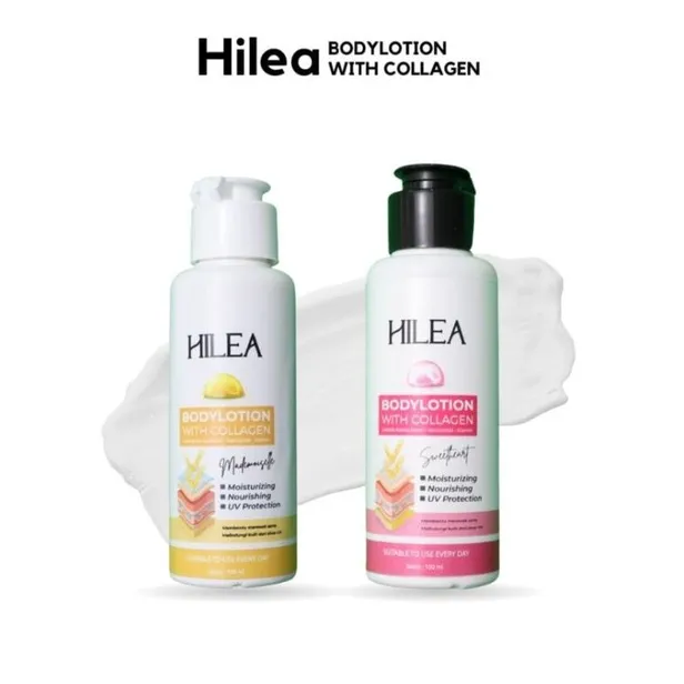 HILEA BODY LOTION WITH COLLAGEN MENGHILANGKAN BELANG MENCERAHKAN