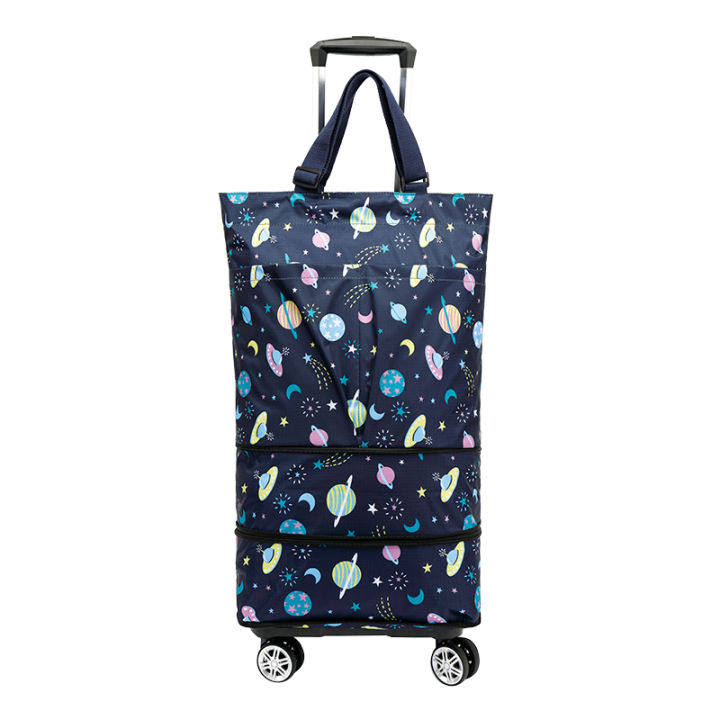 Household Portable Trolley Shopping Cart Universal Wheel Grocery ...