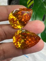 CZ เพชร CZ พลอย สีดำ เพชรรัสเซีย รูป PEAR 18x25 มม (1 เม็ด) AMERICAN DIAMOND ZIRCONIA CZ PEAR SHAPE 18X25 MM (1 PCS)