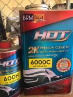 แลคเกอร์2K HOT 6000 PREMIUM CLEAR 4:1 แลคเกอร์เคลือบรถยนต์ แลคเกอร์เคลือบเงาเคลียร์ 4:1 (เนื้อ 3 ลิตร )