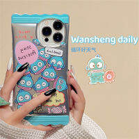 Wansheng เคสลูกอมลายการ์ตูนปลาการ์ตูนตลกๆเคสมือถือ iphone13 PROMAX iPhone 13แบบใหม่11 14Pro สำหรับผู้หญิง12สเตอริโอ14PM เคสป้องกันซิลิโคนหุ้มทั้งเครื่องกันกระแทกไอเดียสร้างสรรค์แบบใหม่