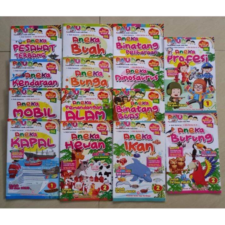 Buku Mewarnai Anak PAUD Dan TK Murah Full Colour | Lazada Indonesia