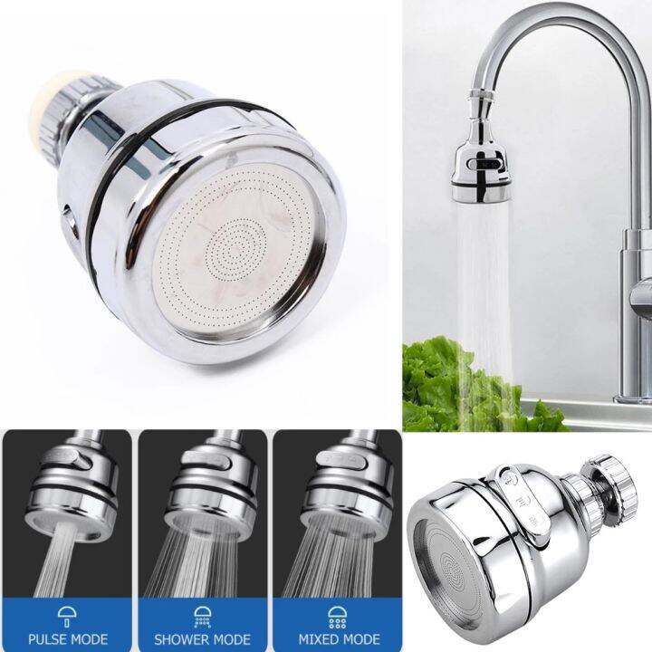 Adjustable Three Gear Booster Splash Proof Faucet General Household ...