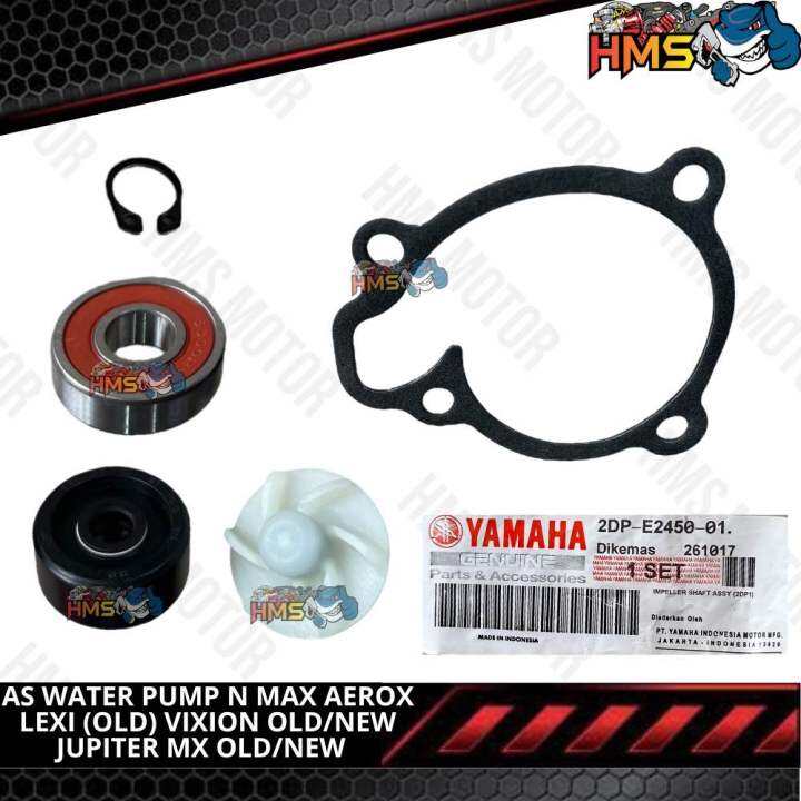 AS WATERPUMP WATER PUMP AS SHAFT BEARING SEAL SIL WATER PUMP SET NMAX AEROX LEXY OLD JUPITER MX