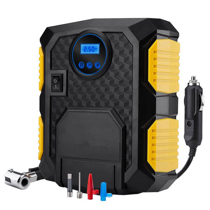 12V Portable Tire Inflator Digital Portable Car Tire Inflator Pump Air ...