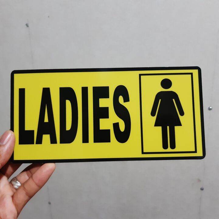 Ladies Restroom Signage Pvc Type Waterproof And Non Fading Lazada Ph