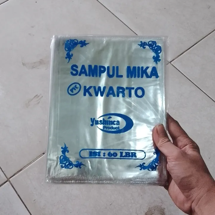 Sampul Plastik Mika TEBAL Ukuran Buku Tulis SIDU / Sampul Buku Kwarto