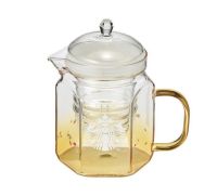 แก้ว Starbucks Korea 2021 Autumn MD ~ Siren Honeybee Glass Tea Pot 460ml