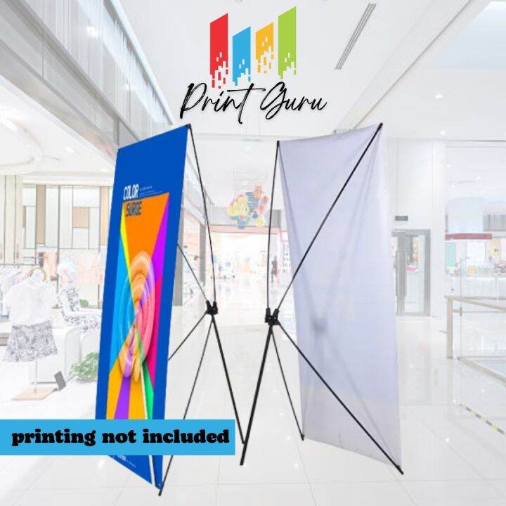 Premium X Display Stand used for 60cm x 160cm (2ft x 5ft) Tarpaulin ...