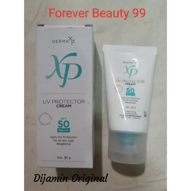 Derma XP UV Protector Cream SPF 50 tabir surya & antioksidan 30 gr