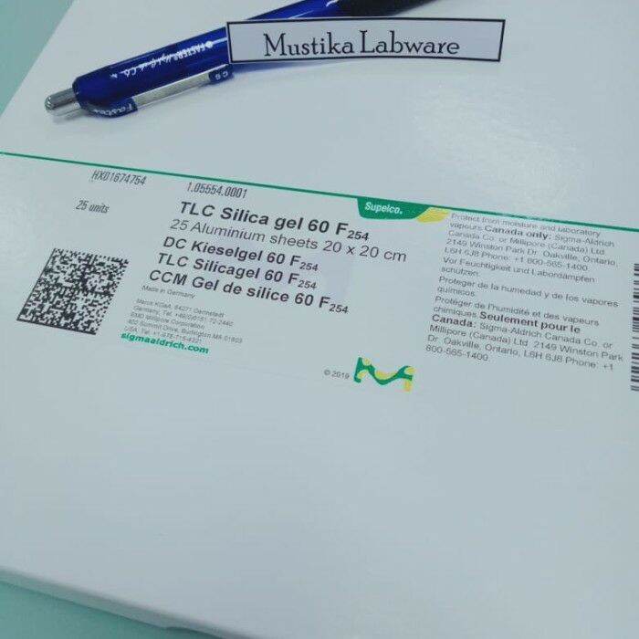 1.05554.0001 TLC Plate Silica Gel Merck atau Plat KLT Merck ukuran