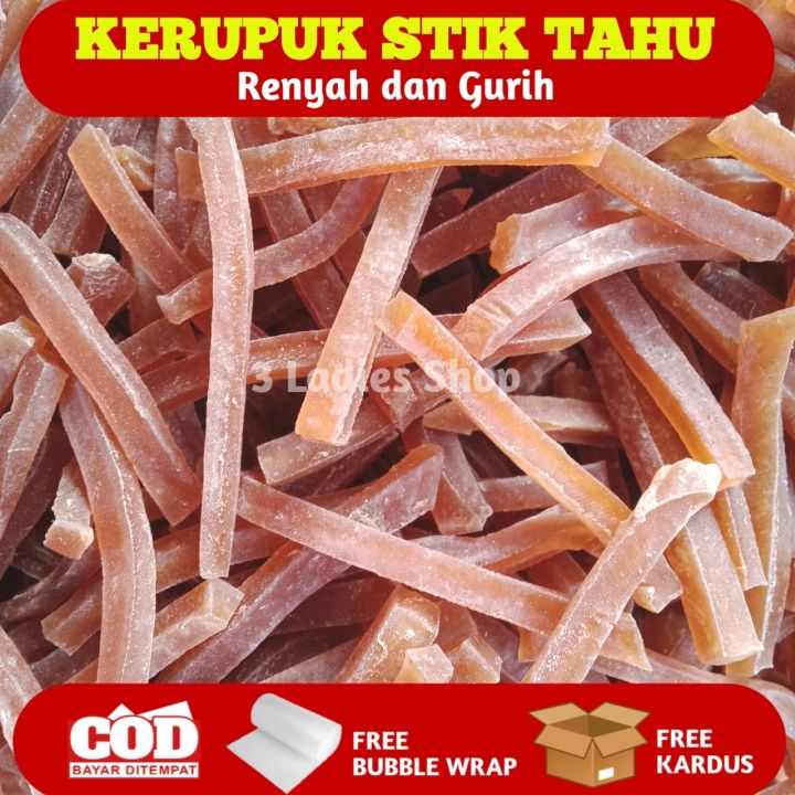 Kerupuk Stik Tahu Kerupuk Mentah Kerupuk Tradisional Kemasan 250 Gram