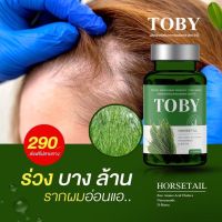 วิตามินลดผมร่วง หัวล้าน Toby Horsetail วิตามินบำรุงเส้นผม ผมบาง แห้งเสีย ผมแตกปลาย ขาดวิตามิน แม่หลังคลอด ผมร่วงบาง กระปุกละ 30 ซอฟเจล ราคา 290 บาท