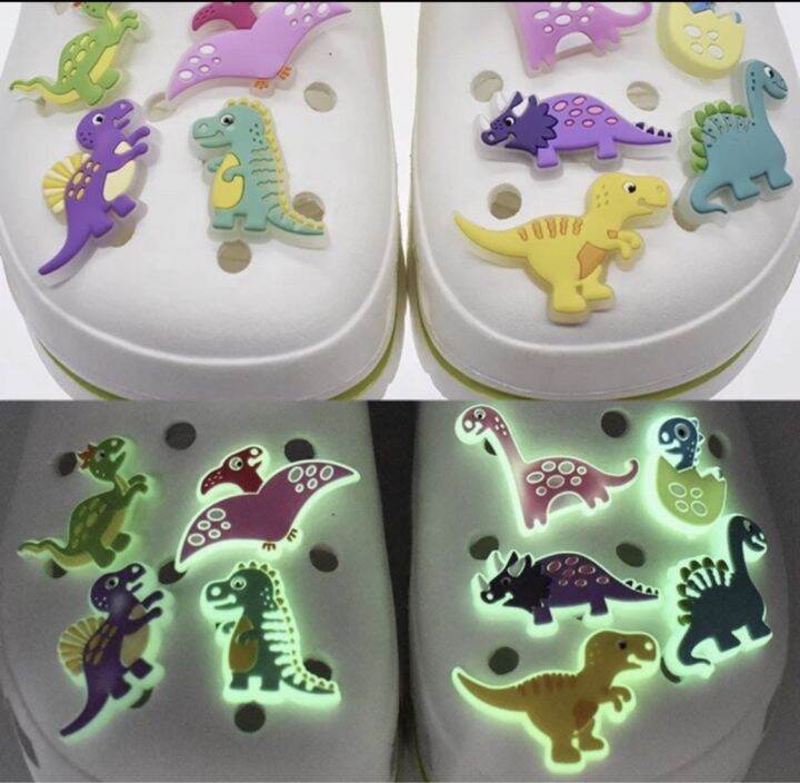 Dinosour jibbitz glow in the dark for crocs Lazada PH