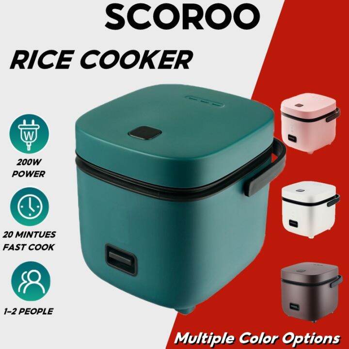 SCOROO Rice Cooker 1.2L Mini Multifunction Rice Cooker Nonstick Lined
