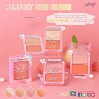 Ashely Perfect Duo Blush แอชลี่ย์ เพอร์เฟ็ค ดูโอ้ บลัช บลัชออนเนื้อแมทต์และชิมเมอร์ในตลับเดียว