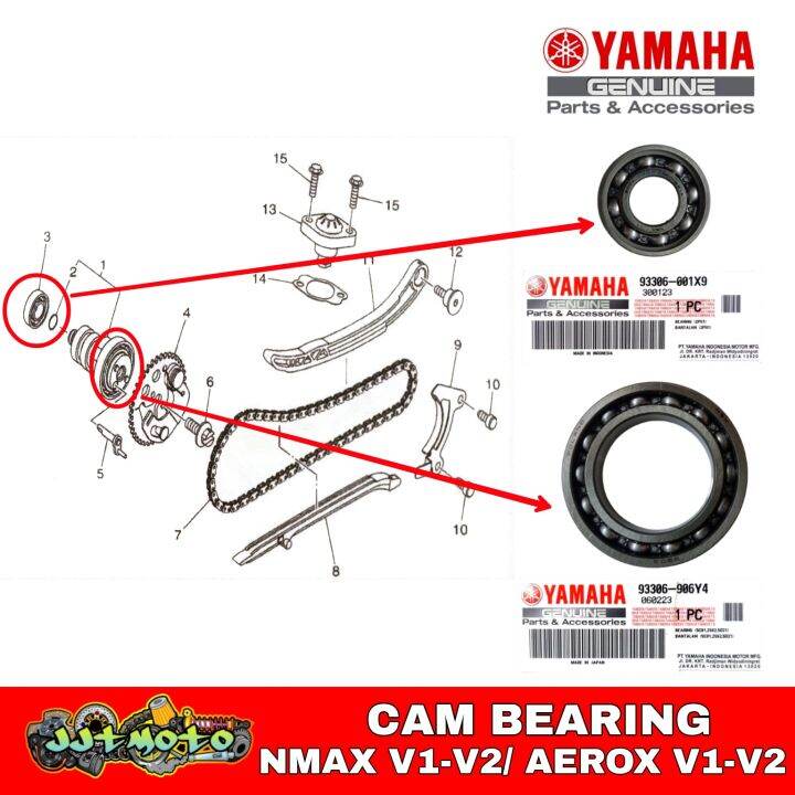 CAM BEARING (NMAX V1V2/ AEROX V1V2) Lazada PH