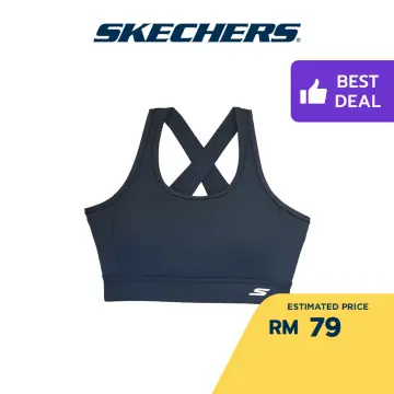 Skechers Women Performance Running Sports Bra - SP22Q4W356-SEBL  Performance, Sport Perempuan