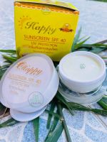 [เซ็ต3]ครีมกันแดดแฮปปี้ ครีมกันแดดสมุนไพร ไข่มุกผสมน้ำนมข้าวและบัวหิมะ Happy Sunscreen SPF40 ขนาด 20 กรัม