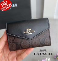 กระเป๋าสตางค์ Coach CH202 Flap Card Case In Signature Canvas