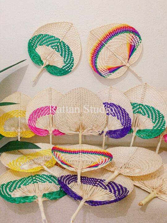 🔥Ready Stock🔥Handmade Ace shaped/Vietnam/Almond Bamboo Hand Fan / Kraf ...