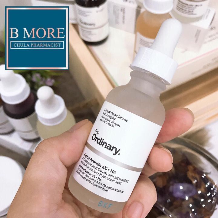 The Ordinary Alpha Arbutin 2% + HA (30ml) ลดรอยดำ รอยแดง ฝ้า กระ จุดด่างดำ