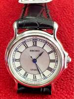 SEIKO SPIRIT Quartz ตัวเรือนสแตนเลส นาฬิกาผู้หญิง มือสองของแท้