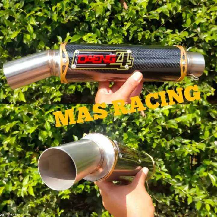 SLENCER DAENG SAI 4 BLACK KOTING INLET 38 COCOK BUAT SEGALA JENIS MOTOR ...