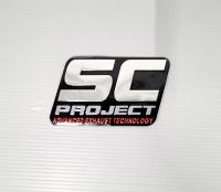 สติกเกอร์ ติดท่อร้อน SC Project สีเหลี่ยม