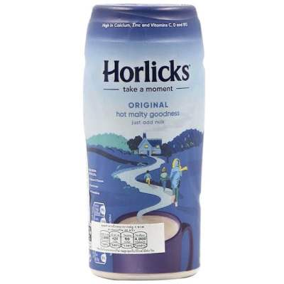 ฮอร์ลิคส์ เทรดดิชั่นแนล มอลต์ มิลค์ ดริ้งค์ (รสมอลต์) 500กรัม / Horlicks Original hot malty goodness just add milk 500g.