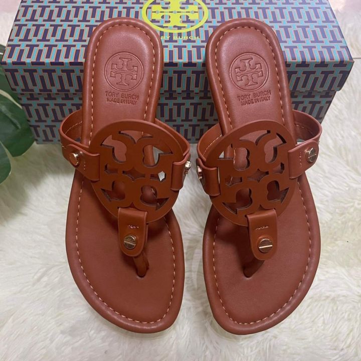 Tory Burch Leather Sandals | Lazada PH