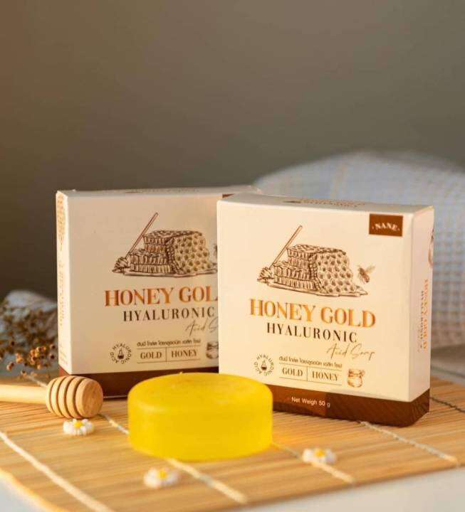 สบู่น้ำผึ้งทองคำ-honey-gold-hyaluronic-acid-soap-nane