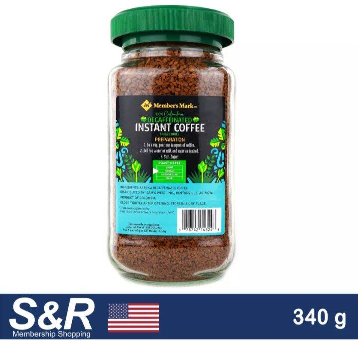 Member's Mark Decaf Instant Coffee 340g Lazada PH