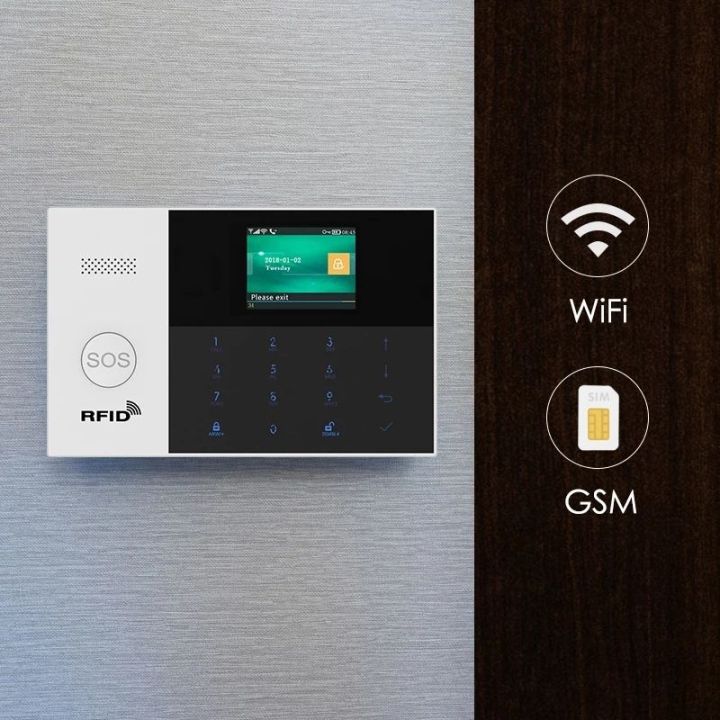 สัญญาณกันขโมยบ้าน-แจ้งเตือนผ่านแอป-gsm-alarm-system-smart-home