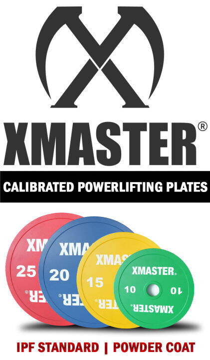 XMASTER Powerlifting Calibrated Steel Plate Pro-Chromed, Fitness Gym