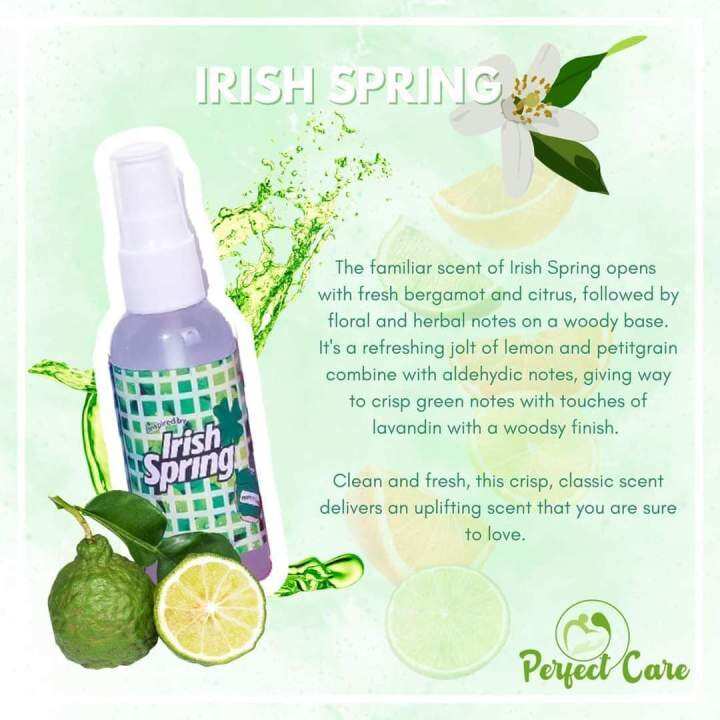 IRISH SPRING scent perfume (buy3+1free) Lazada PH
