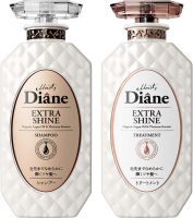 แชมพูครีมนวด สำหรับผมเสีย Diane Perfect Beauty Extra Shine Shampoo &amp; Treatment Set (450 ml) 1 เซ็ท 2 ขวด