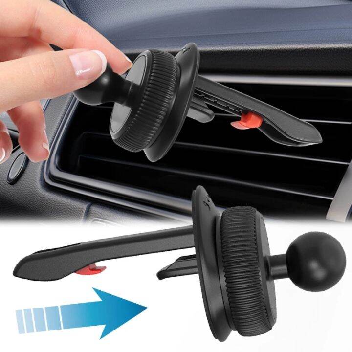 New Car Air Vent Phone Mount Hook 17mm Ball Head Base Air Vent Clip Car