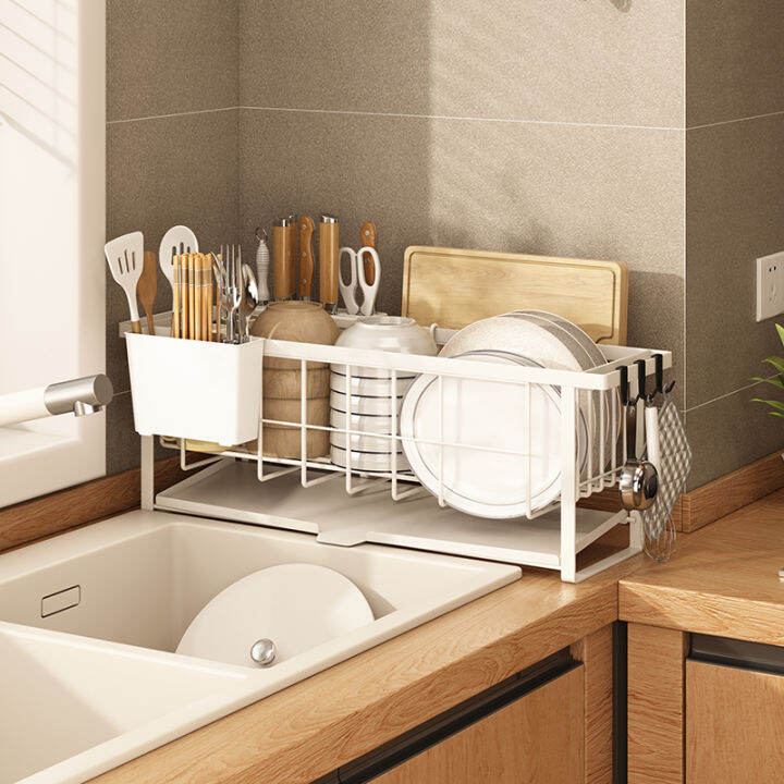 Kitchen Drain Plate Rack Narrow Windowsill Small Tableware Drain Rack