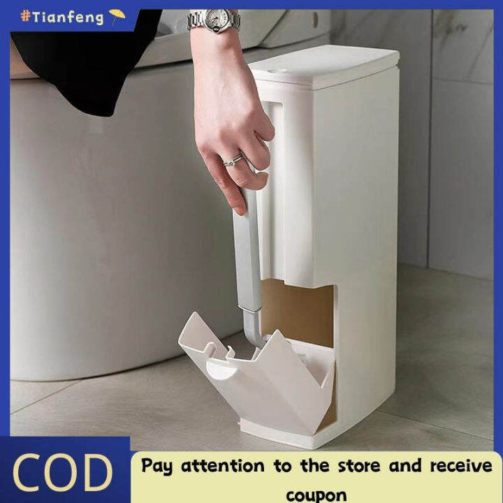 COD Narrow Slim Toilet Dustbin Trashbin Dustbin/Rubbish Bin/waste Bin ...