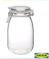 โหลแก้ว ขวดโหล มีฝาปิดกันอากาศเข้า คอร์เก้น อิเกีย Glass Jar KORKEN IKEA  1.8 ลิตร