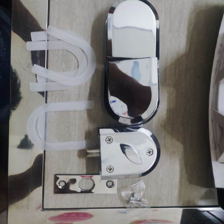 Bathroom Glass Door lock/C.R Glass door lock/Shower Door LOCK Lazada PH