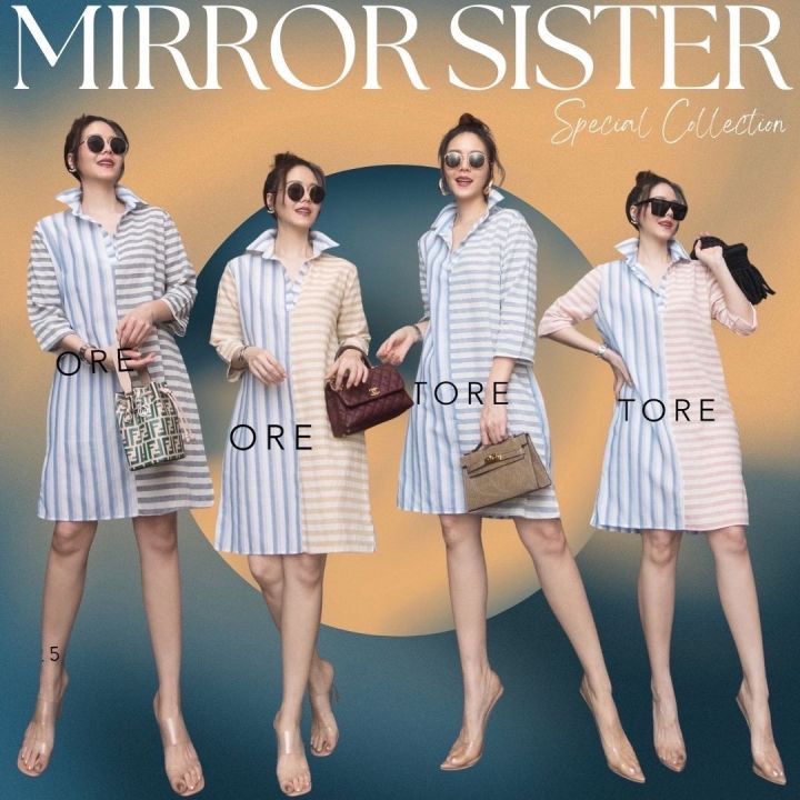 mirrorsister-10225-3-เดรสเชิ้ตตัวสั้นทรง-basic-เดรสสั้น-เดรสเชิ๊ต-เดรสเชิ้ต-มินิเดรส-ชุดเดรส-ชุดน่ารัก