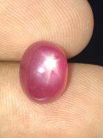 ทับทิมสตาร์ 5.26cts 10x7.8x6mm รูปไข่ หินธรรมชาติ 100% Star ruby 5.26cts 10x7.8x6mm oval shape 100% natural gemstone