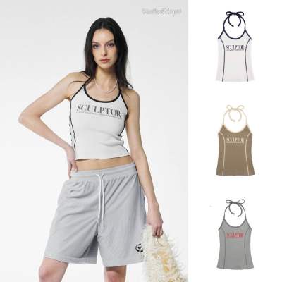 [พร้อมส่ง] Sculptor Classic Logo Halter Top / 3 Colors