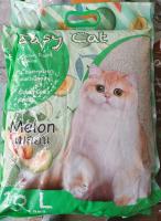 สินค้าใหม่แนะนำทรายแมว ยี่ห้อ Casy Cat Melon ? กลิ่นเมล่อน  ขนาด10ลิตร (1ถุง)