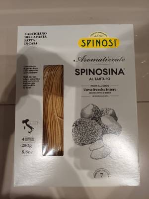 Spinosi Spinosina Al Tartufo 250g.สปิโนซิน่า อัล ตาร์ตูโต เส้นพาสต้า ผสมเห็ดทรัฟเฟิล 250กรัม