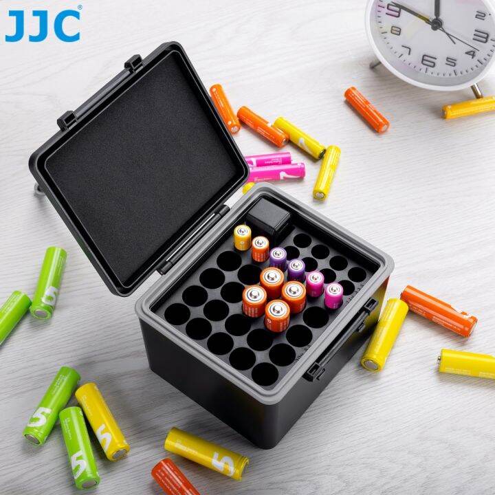 JJC Large Capacity Battery Case with Power Tester For Vertical