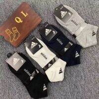 ถุงเท้า Sock Ad คละสี 5คู่ 5Pairs ชายหญิงใส่ได้（มี5คู่）