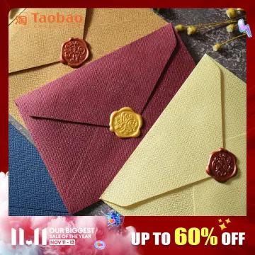 5pcs Vintage Envelopes Writing Letter Paper for Postcard Greeting Cards  Wedding Invitation Card Bag Letter Pads Sealing Stickers